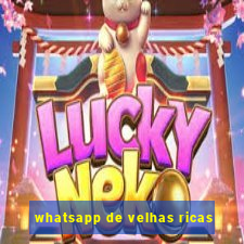 whatsapp de velhas ricas